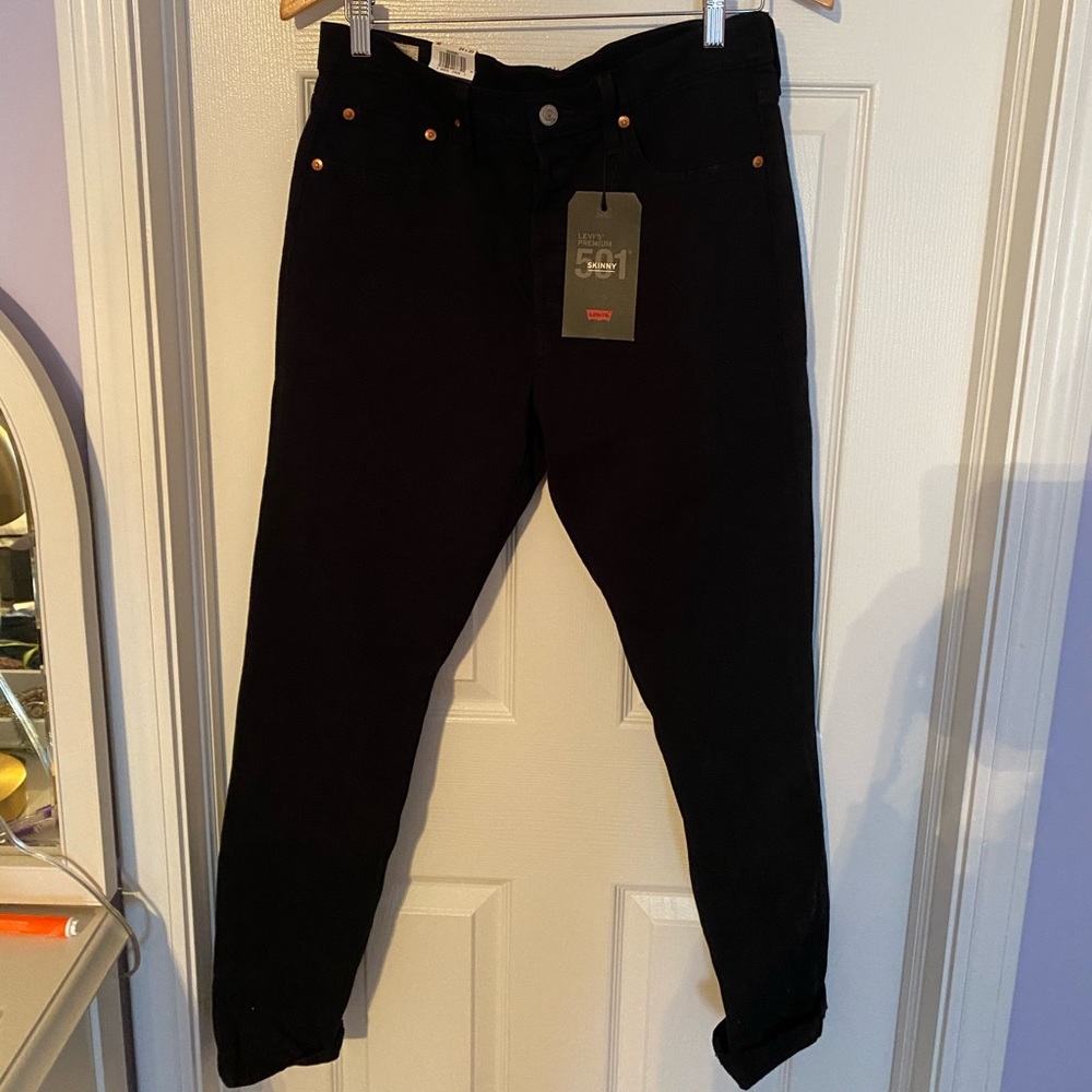 Black Levi skinny jeans